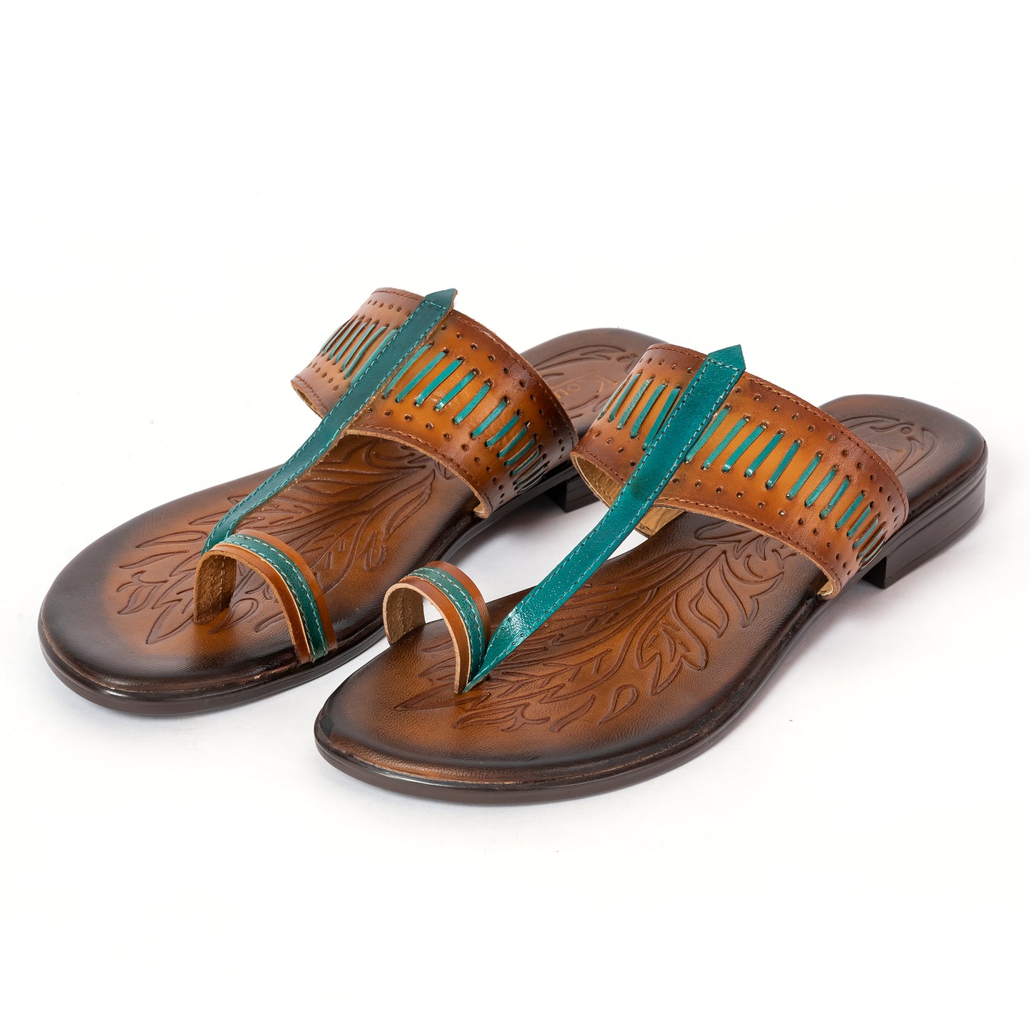 Ethnic Kolhapuris GREEN