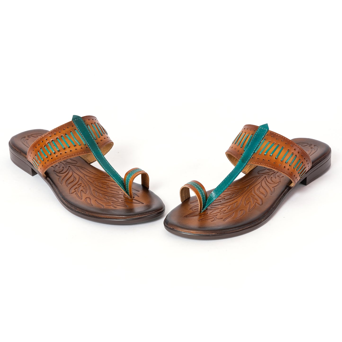 Ethnic Kolhapuris GREEN