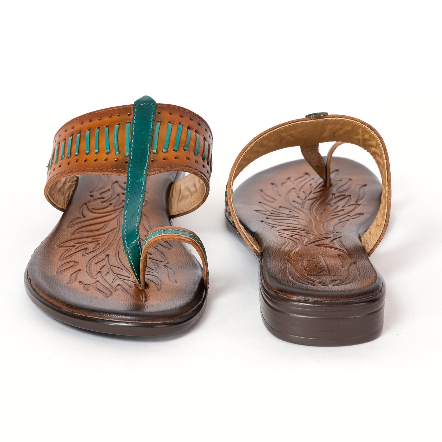 Ethnic Kolhapuris GREEN