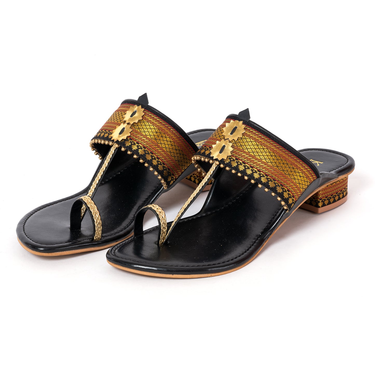 Ethnic  Kolhapuris Black