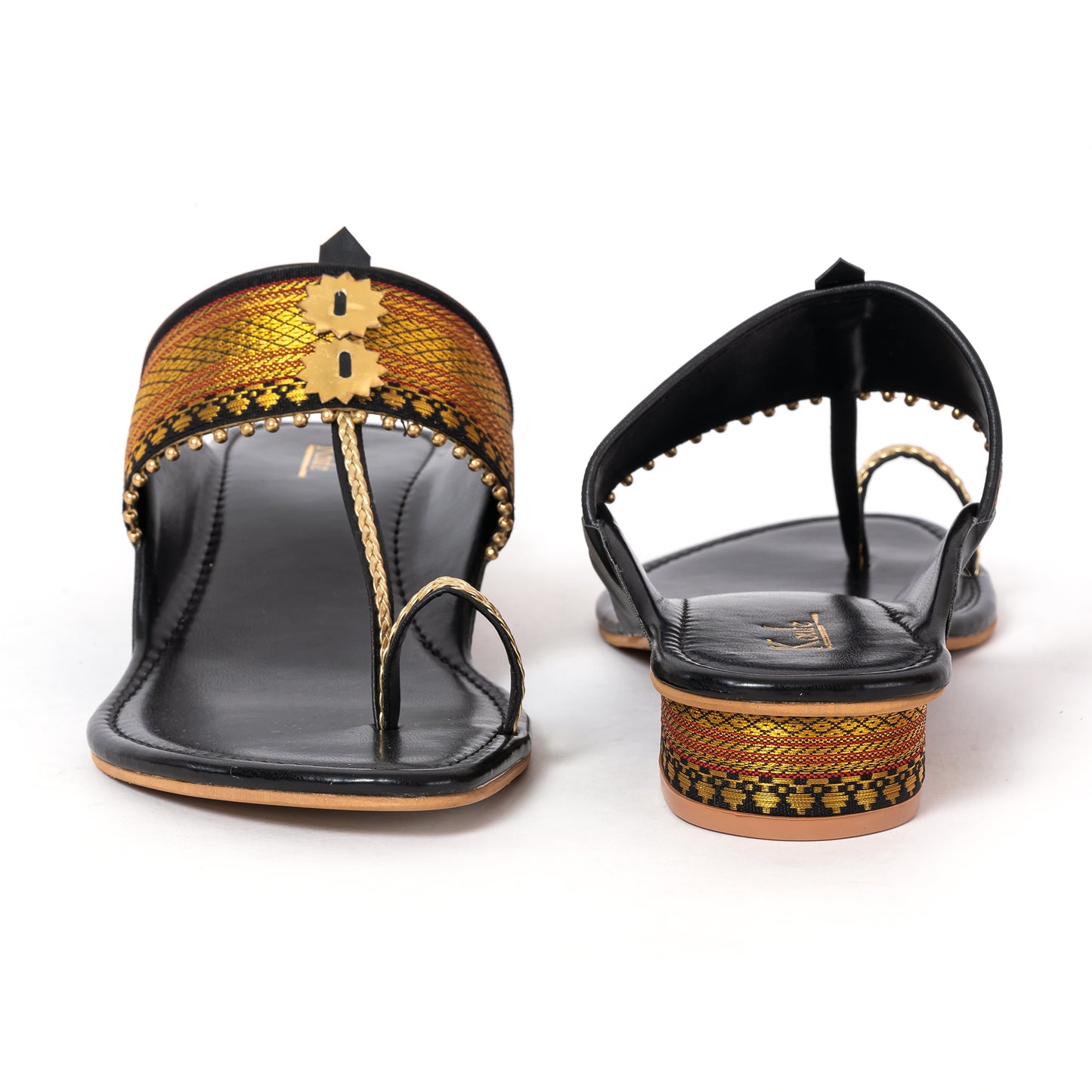 Ethnic  Kolhapuris Black