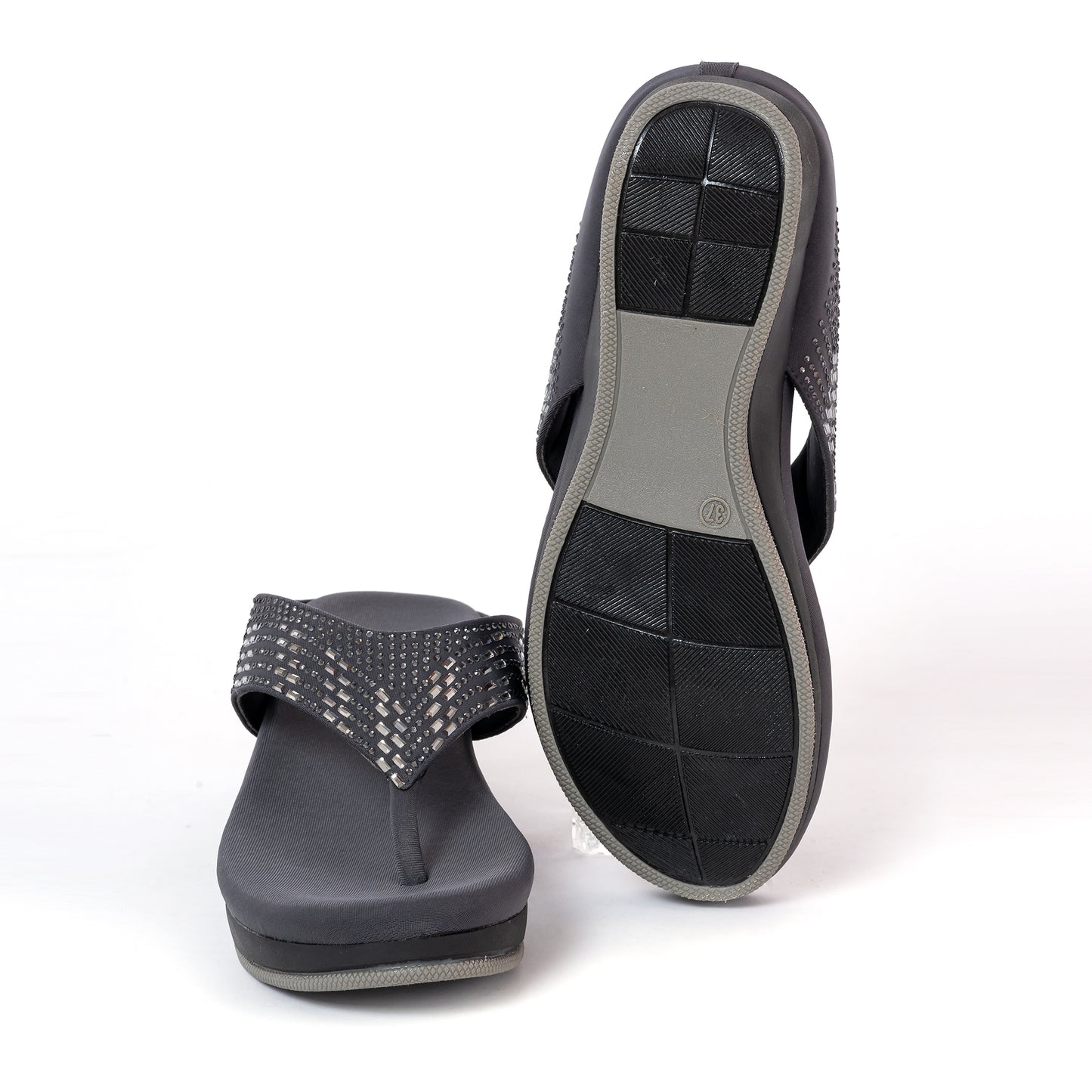 Party WEDGES SILLPERS GREY