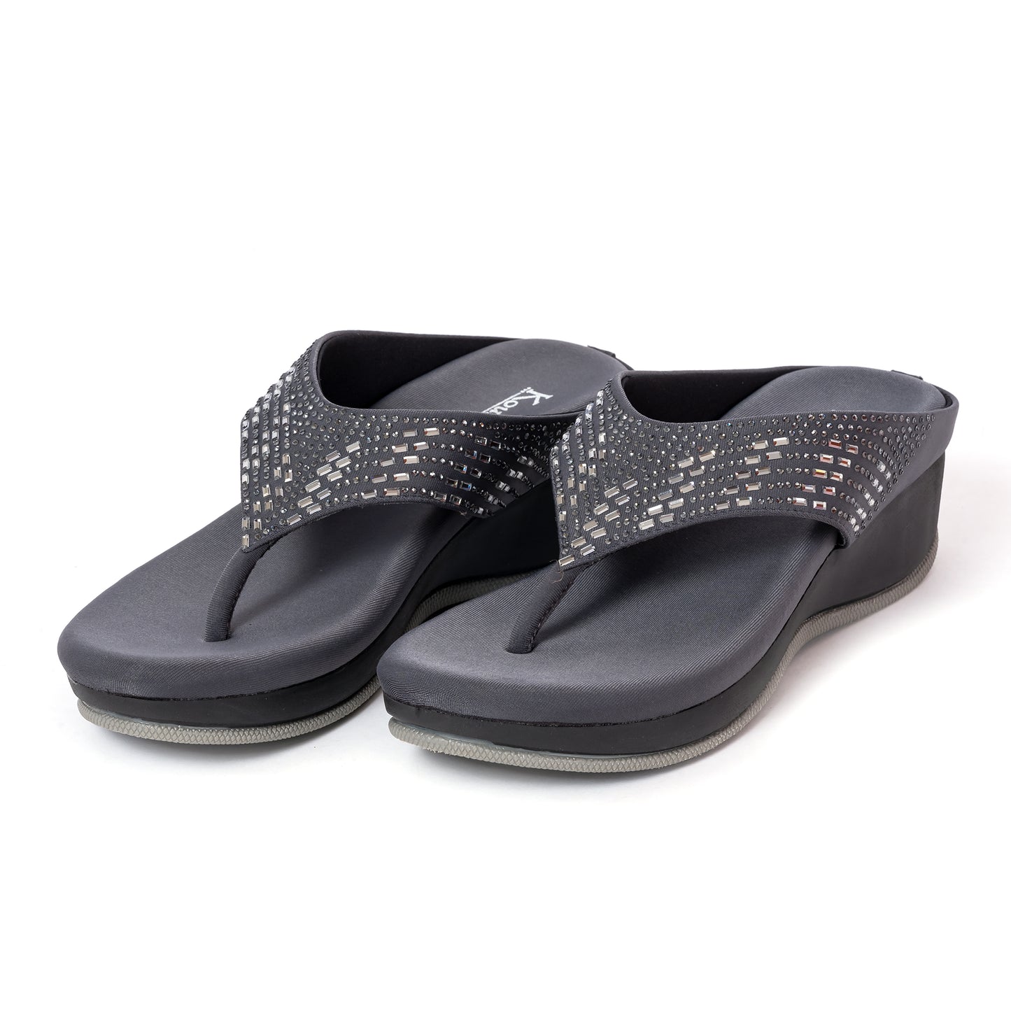 Party WEDGES SILLPERS GREY