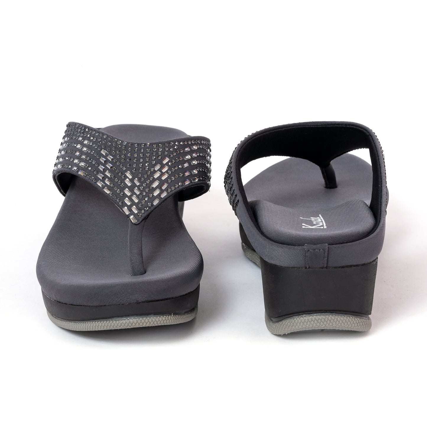 Party WEDGES SILLPERS GREY