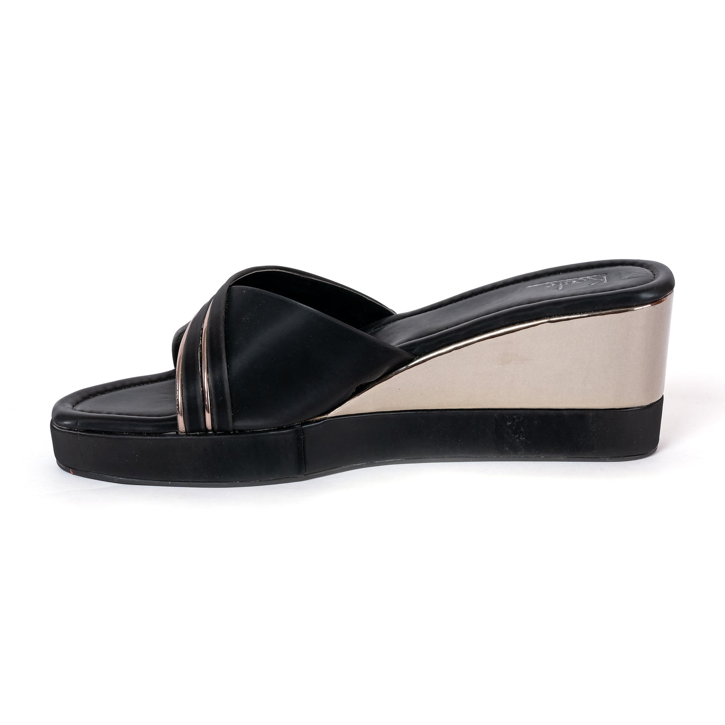 Casual WEDGES Slip Ons BLACK