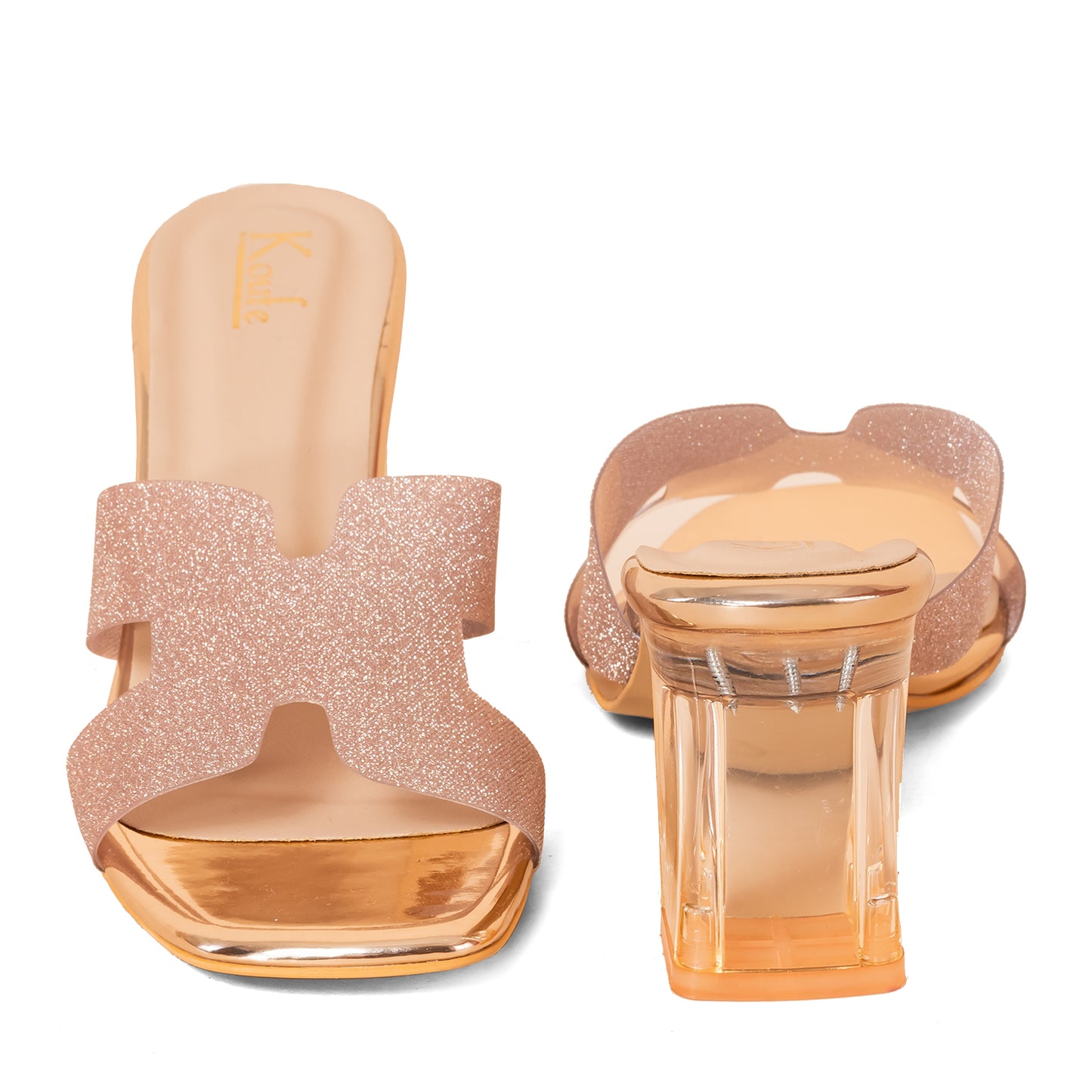 Party BLOCK Sandals ROSEGOLD