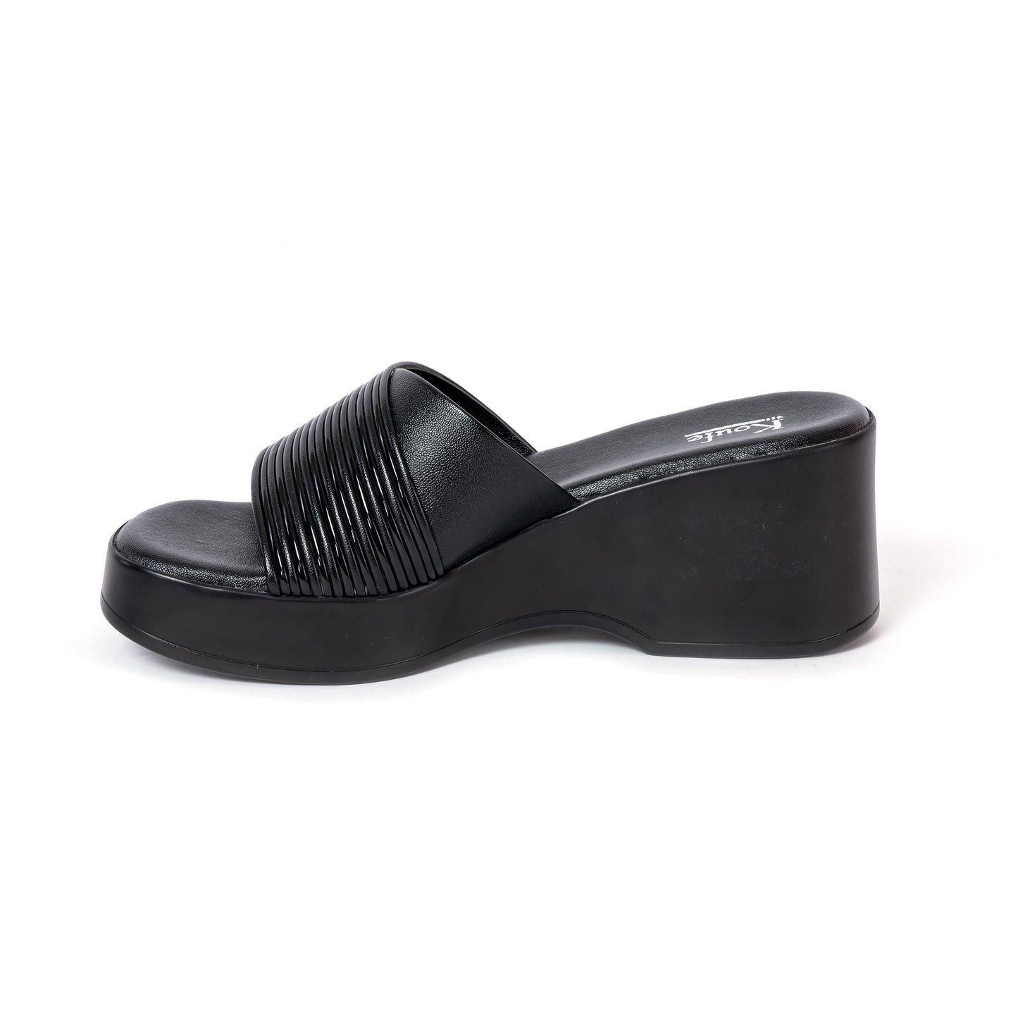 Casual WEDGES Slip Ons BLACK