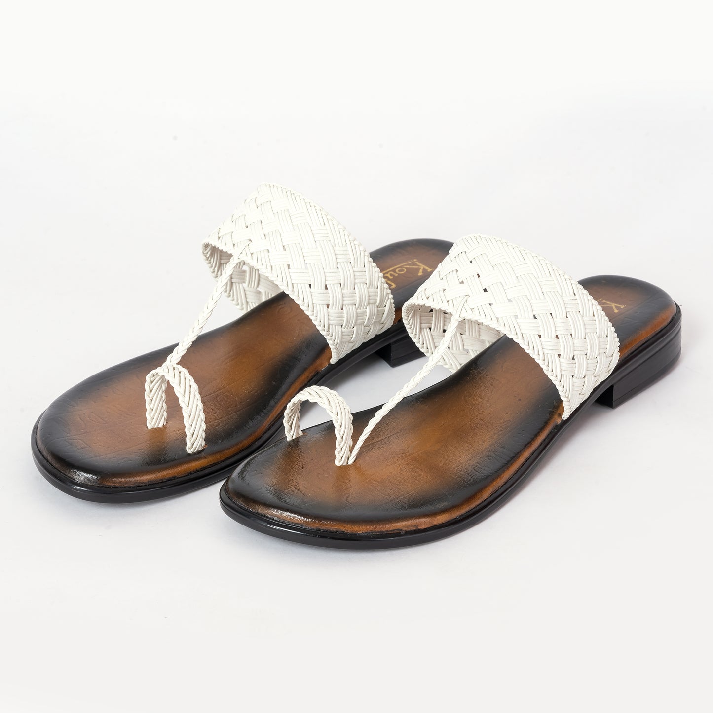 Ethnic Kolhapuris WHITE