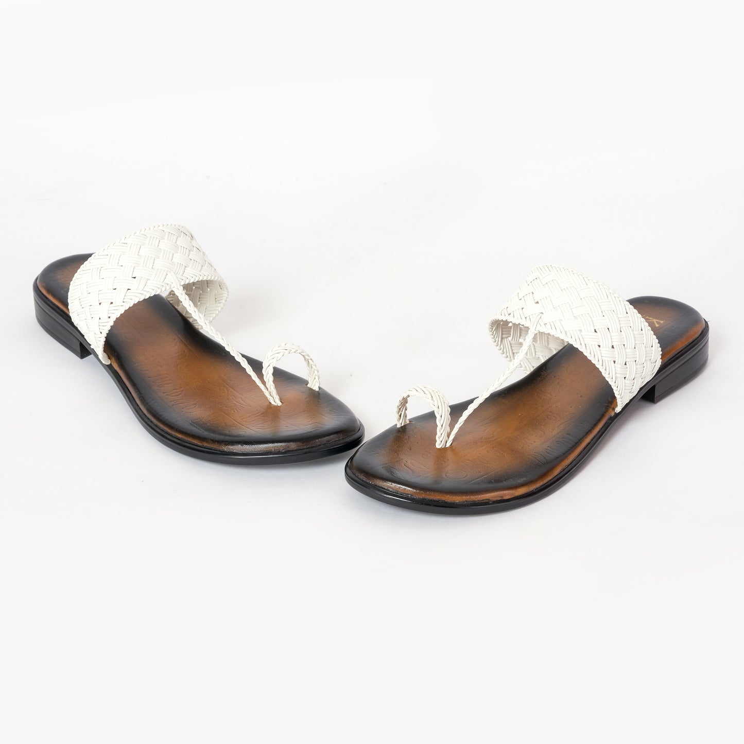 Ethnic Kolhapuris WHITE