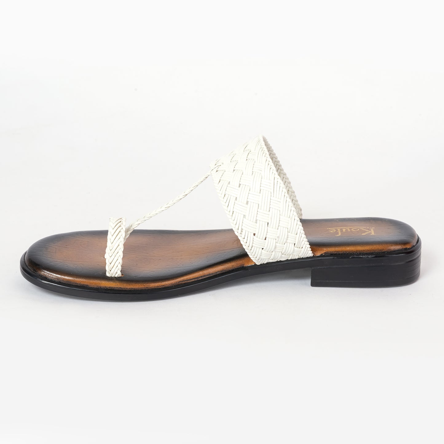 Ethnic Kolhapuris WHITE