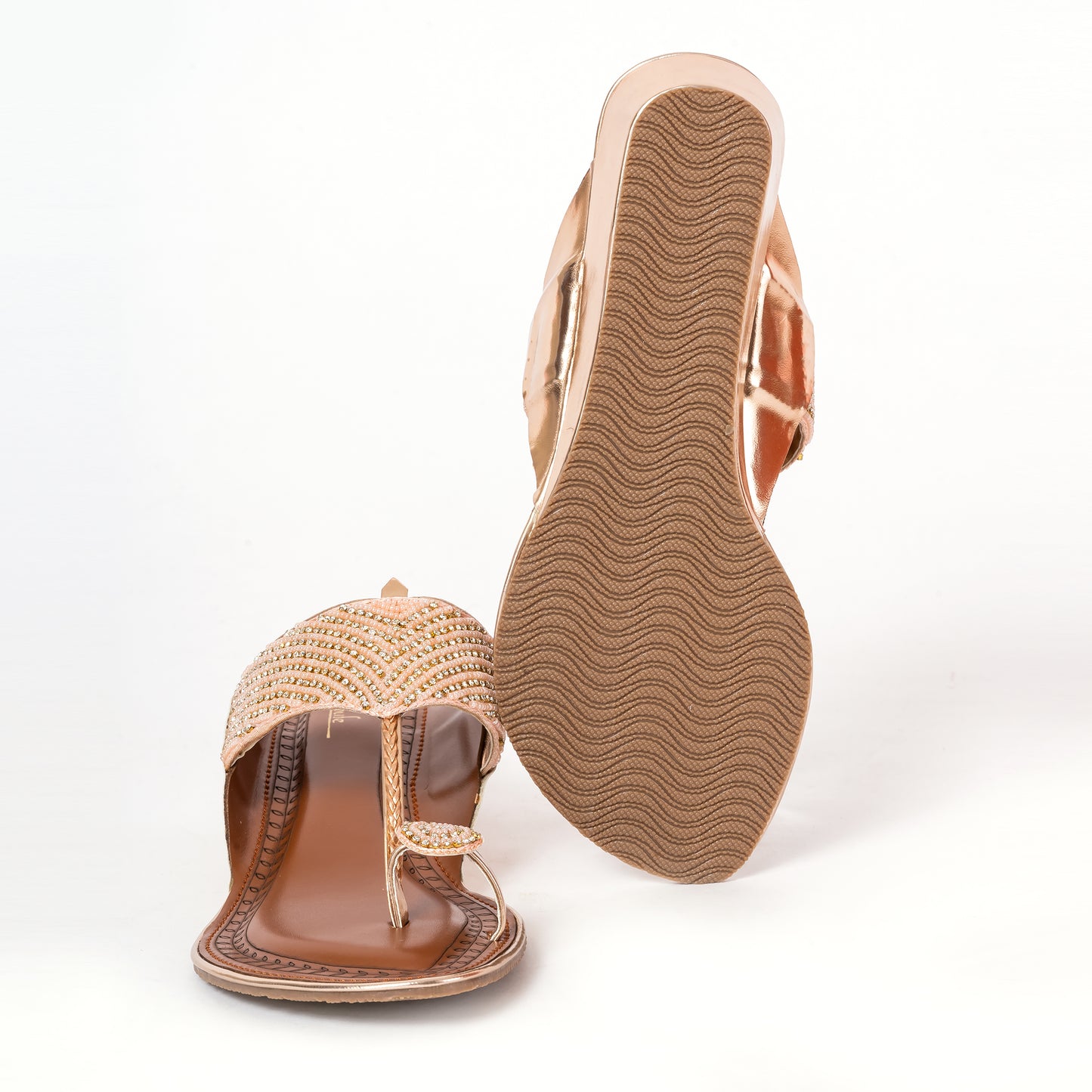 Ethnic Kolhapuris ROSEGOLD