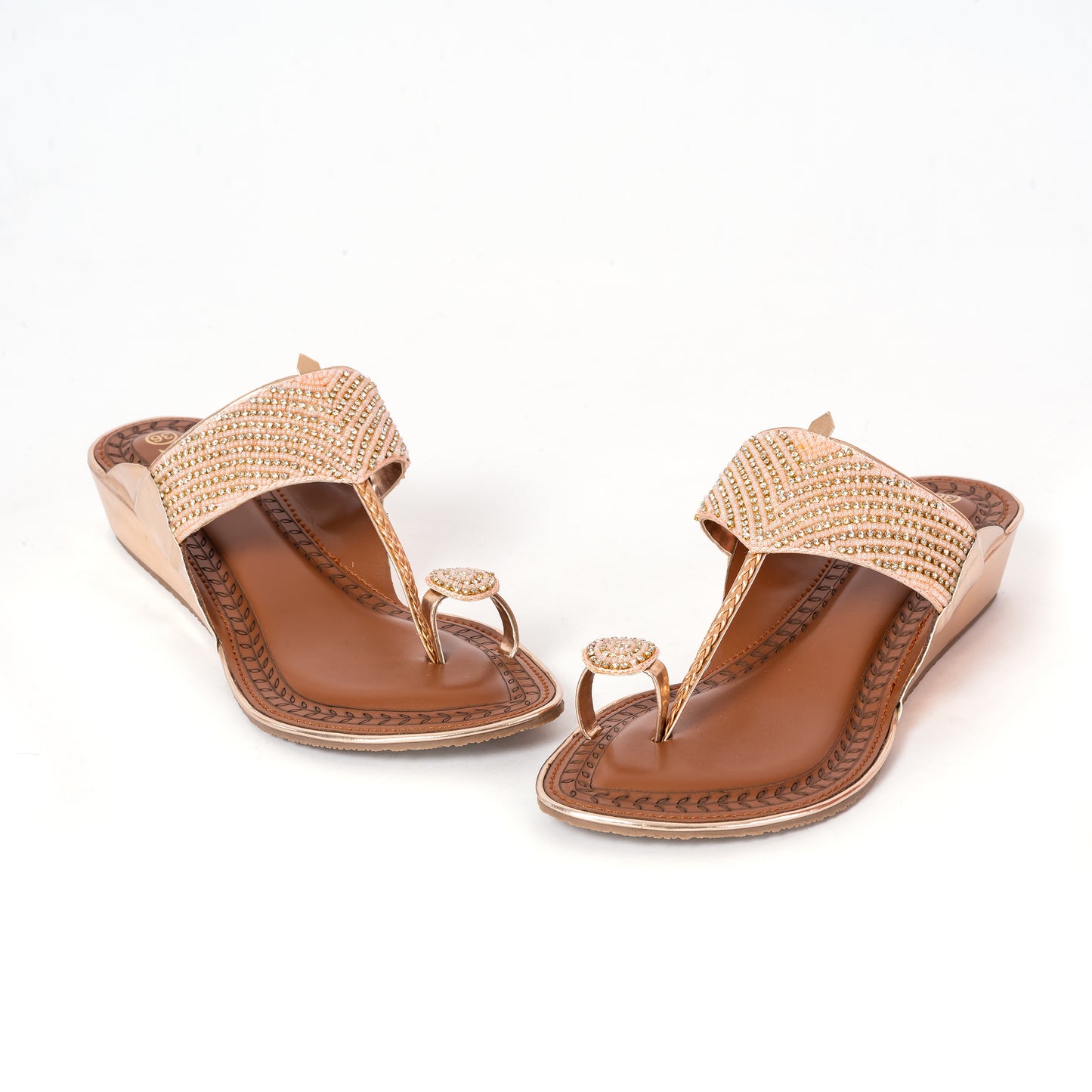 Ethnic Kolhapuris ROSEGOLD