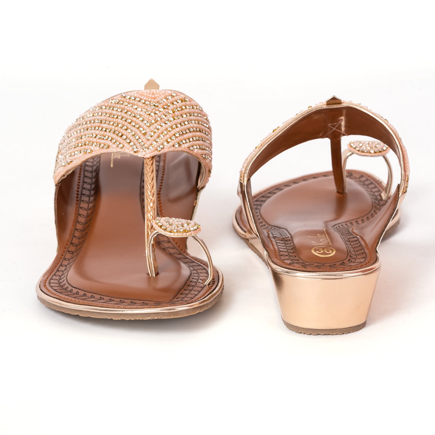 Ethnic Kolhapuris ROSEGOLD