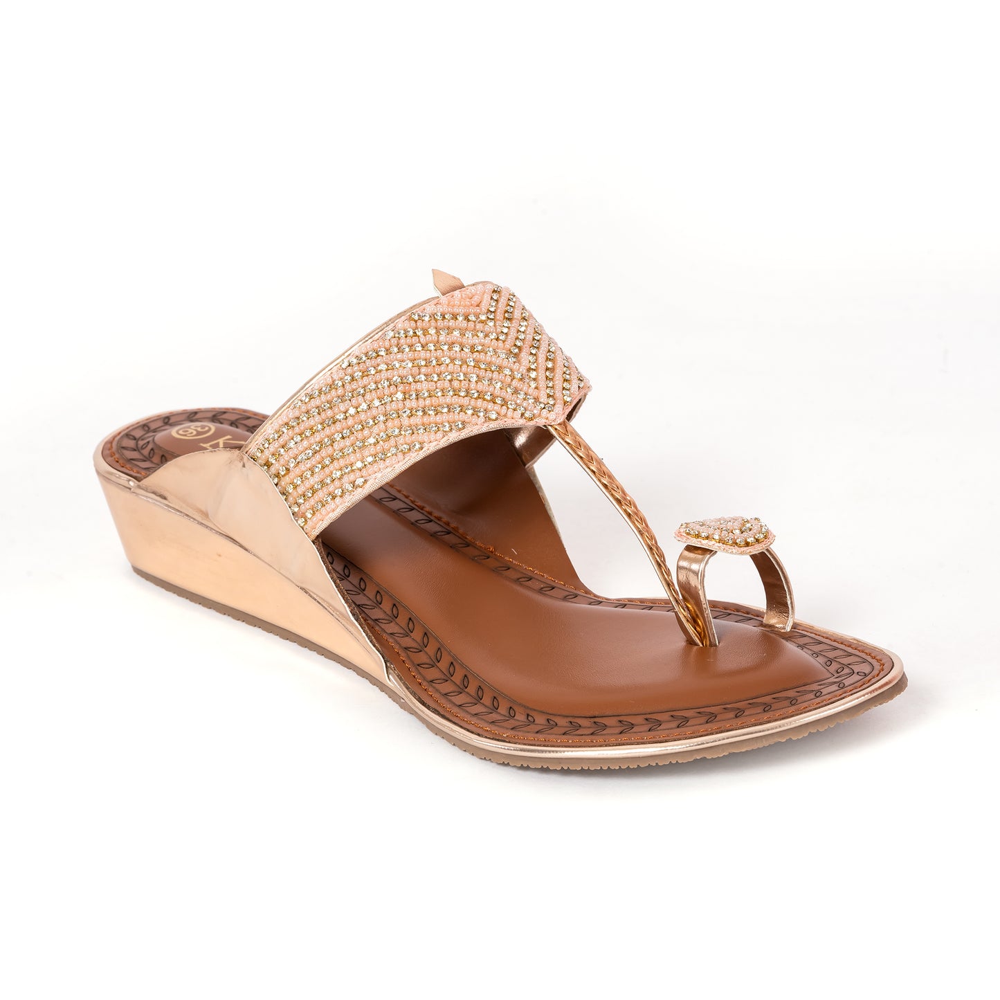 Ethnic Kolhapuris ROSEGOLD