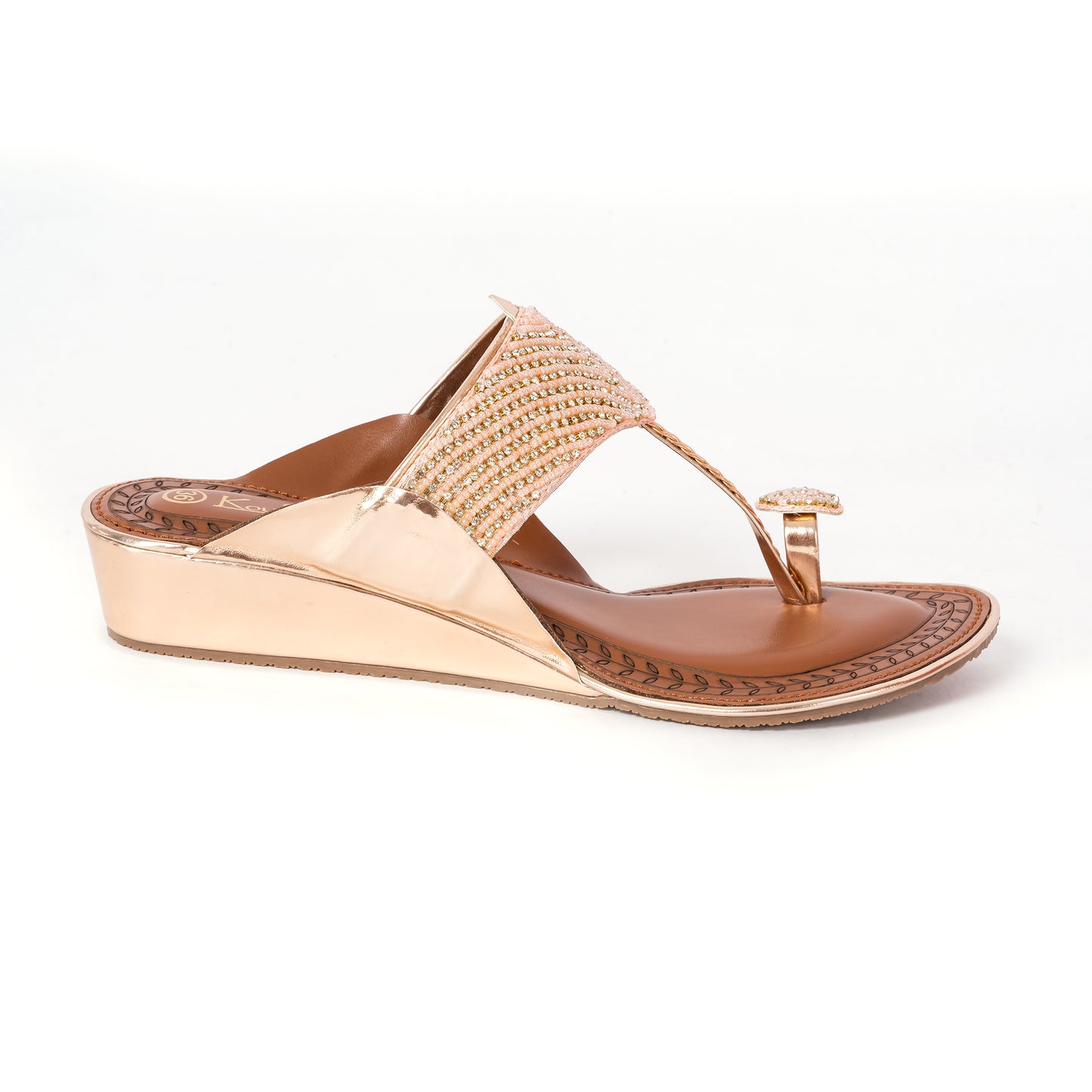 Ethnic Kolhapuris ROSEGOLD