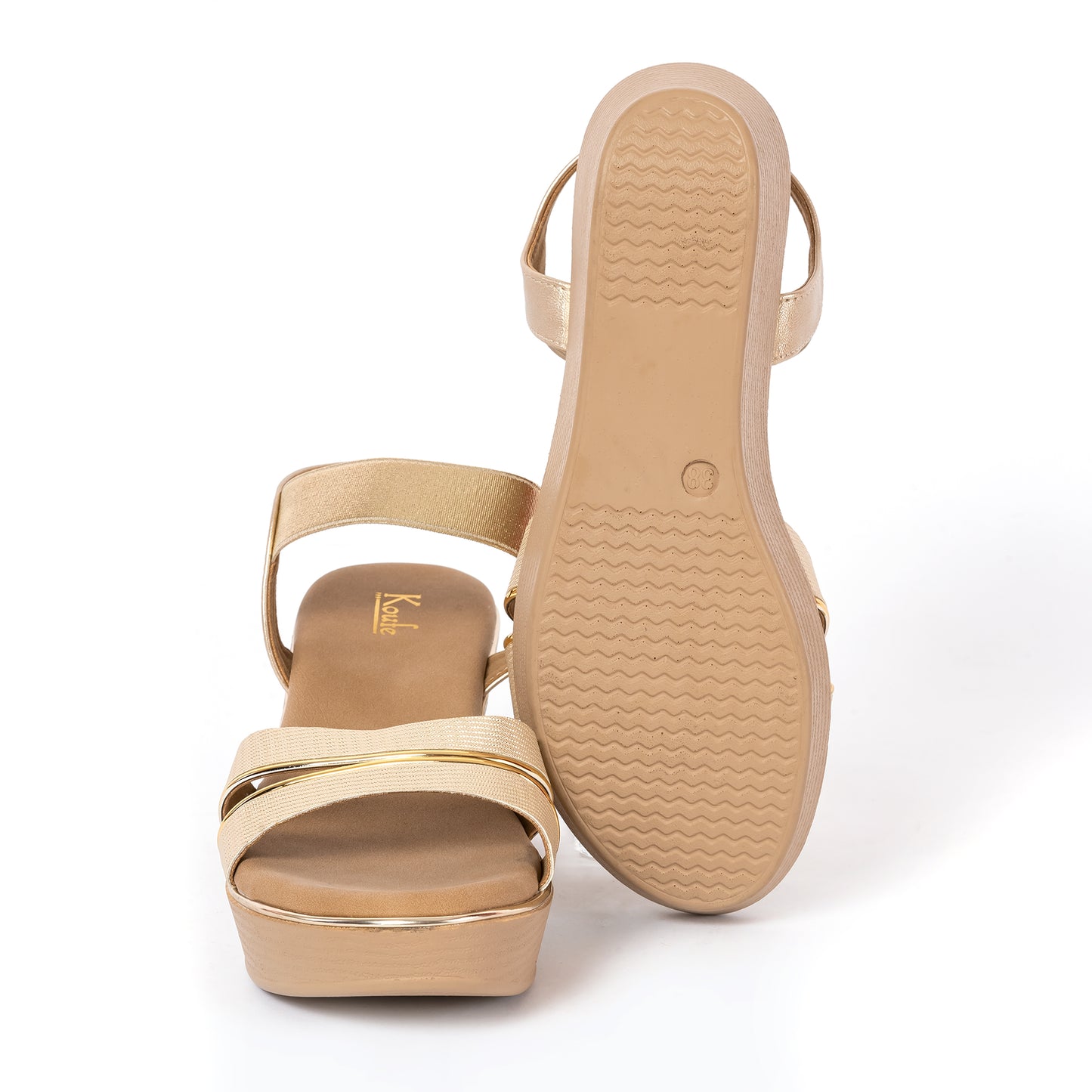 Party WEDGES SANDAL GOLD