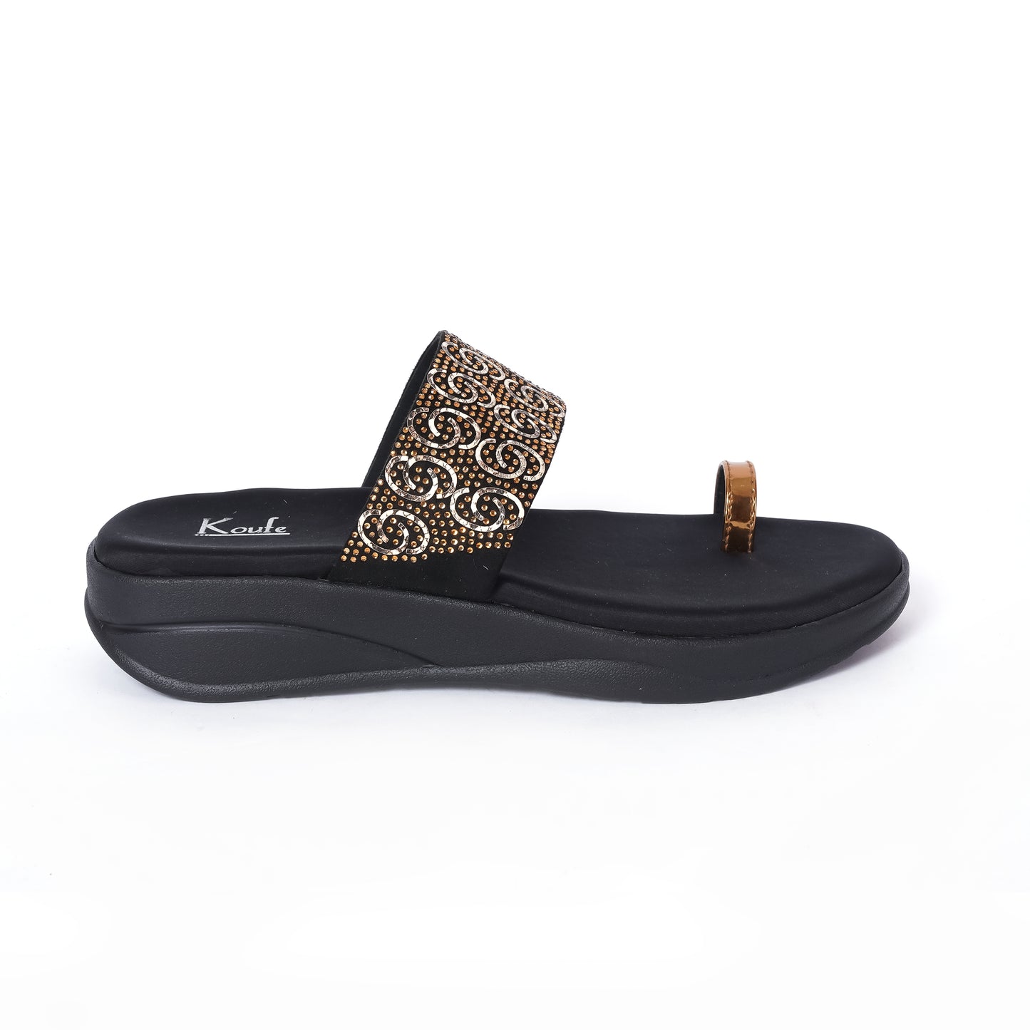 Round Toe Platforms- Black