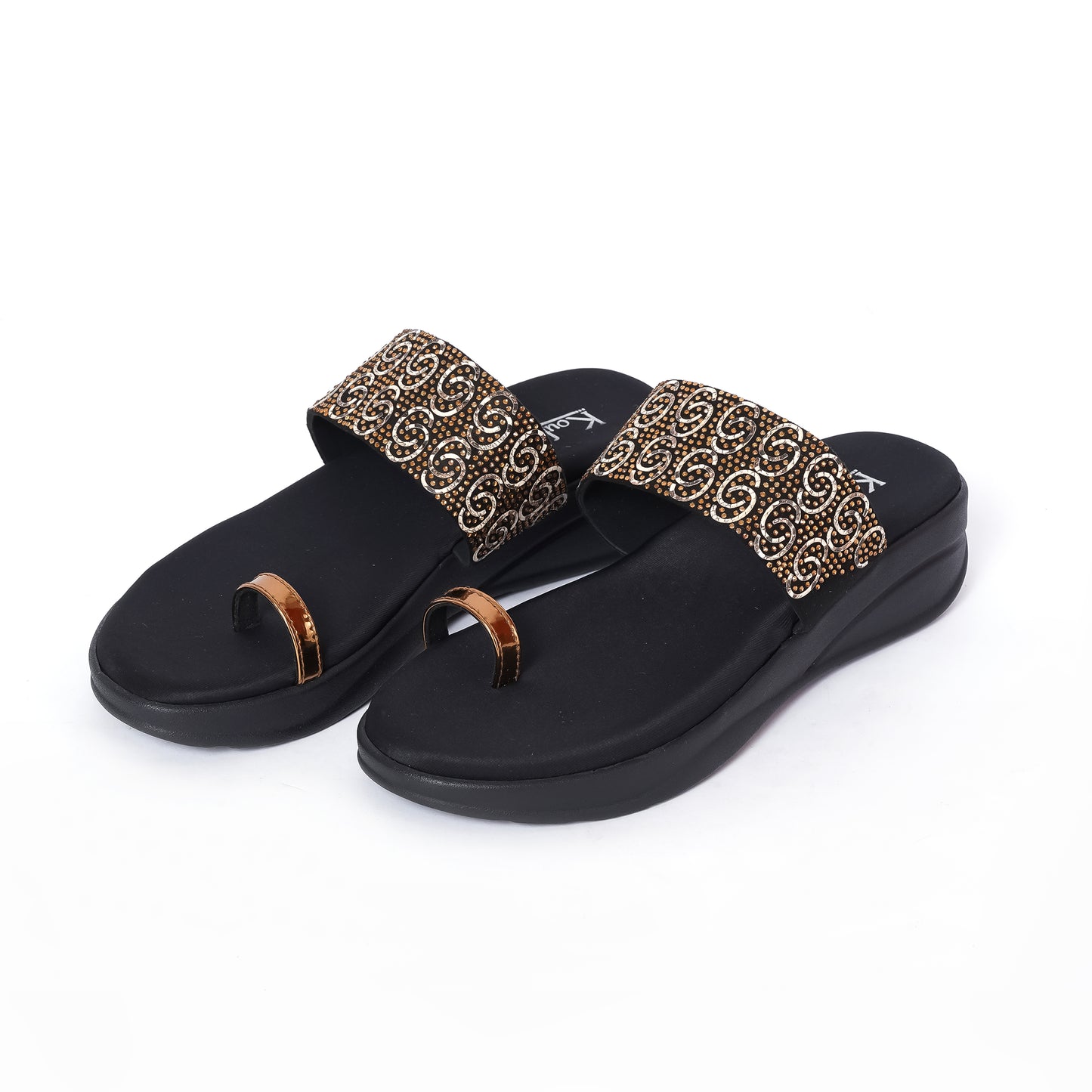 Round Toe Platforms- Black