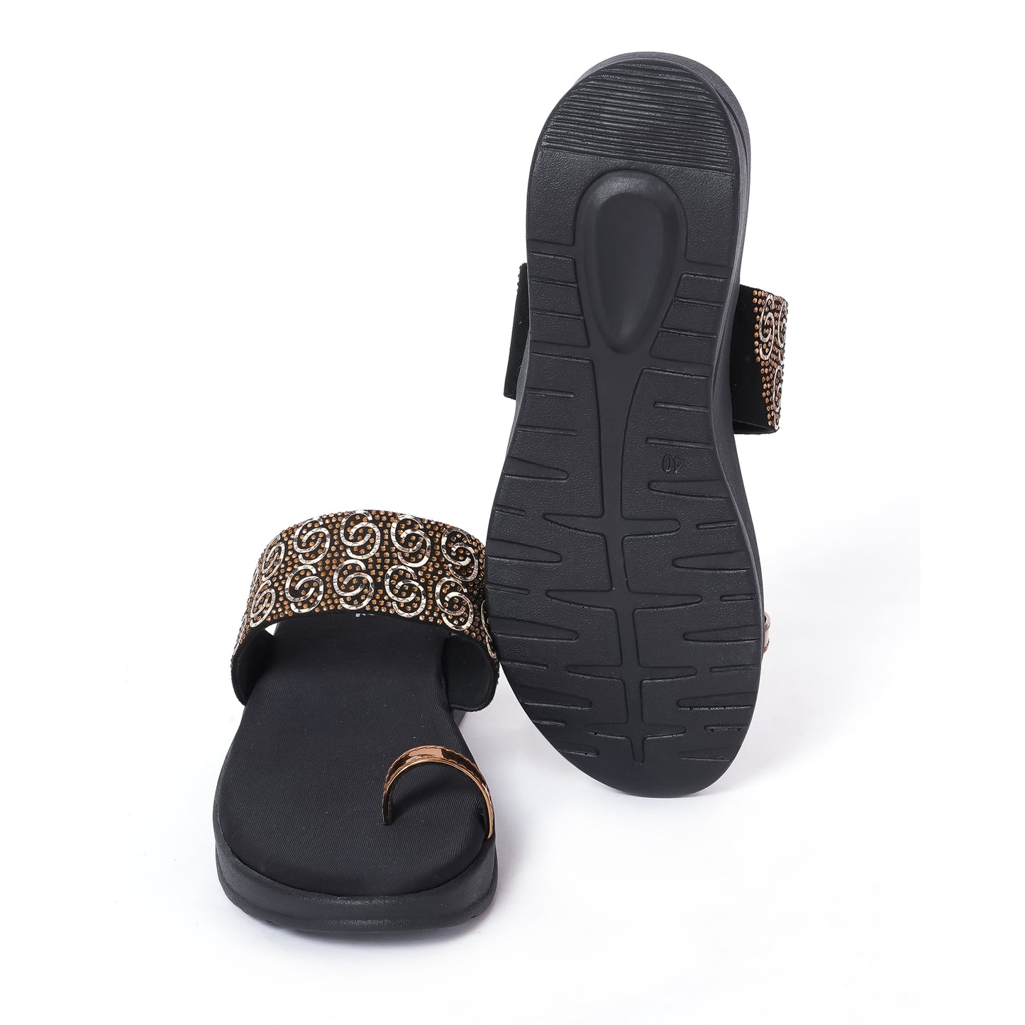 Round Toe Platforms- Black