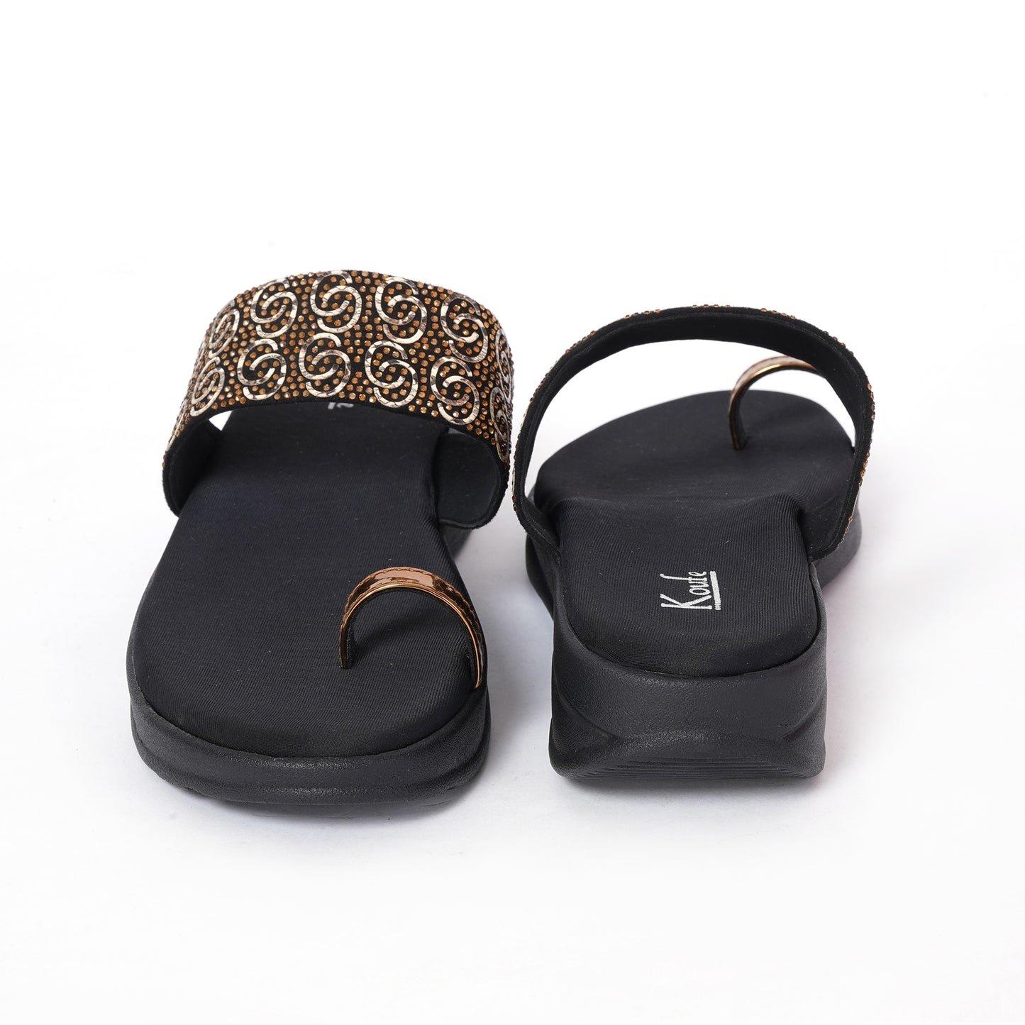 Round Toe Platforms- Black