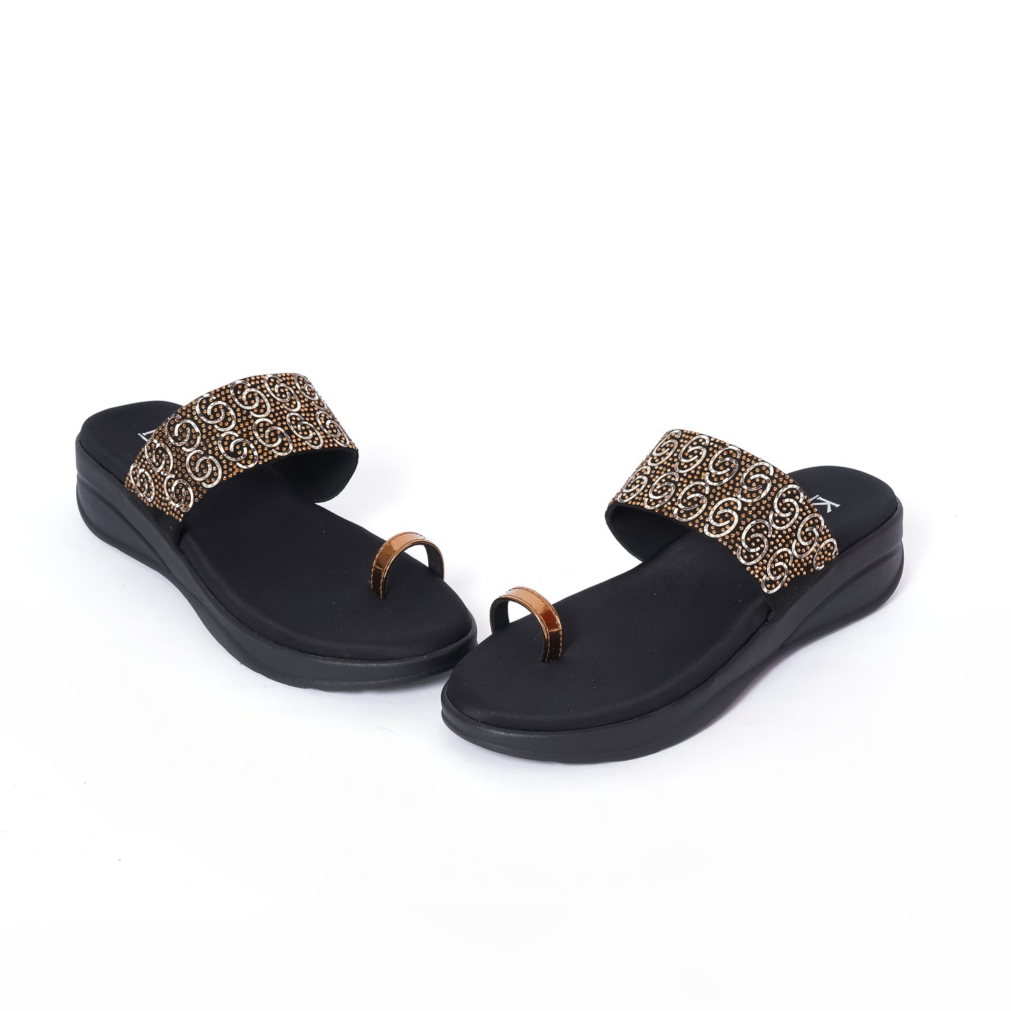 Round Toe Platforms- Black