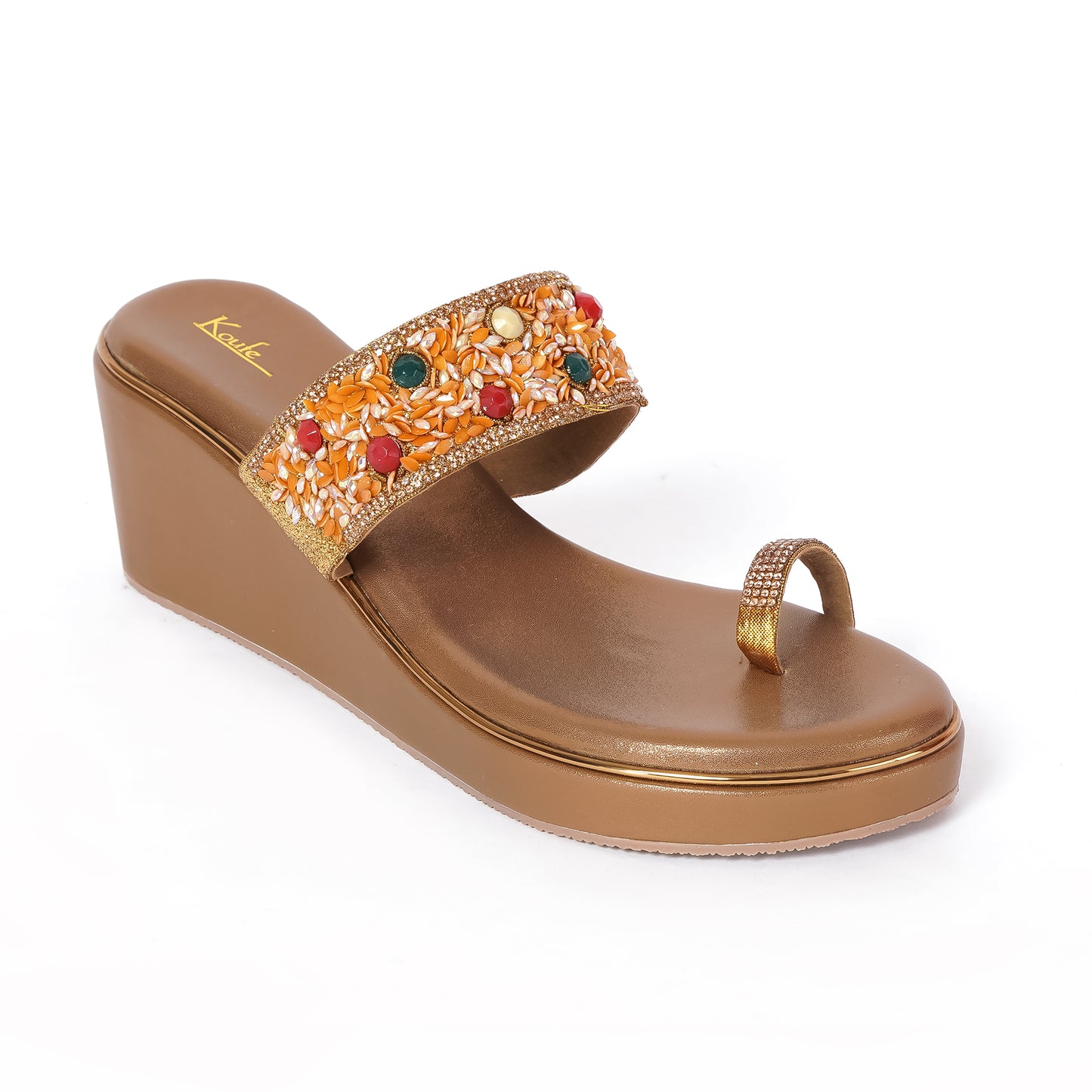 Ethnic WEDGES Slip Ons ANTIQUE