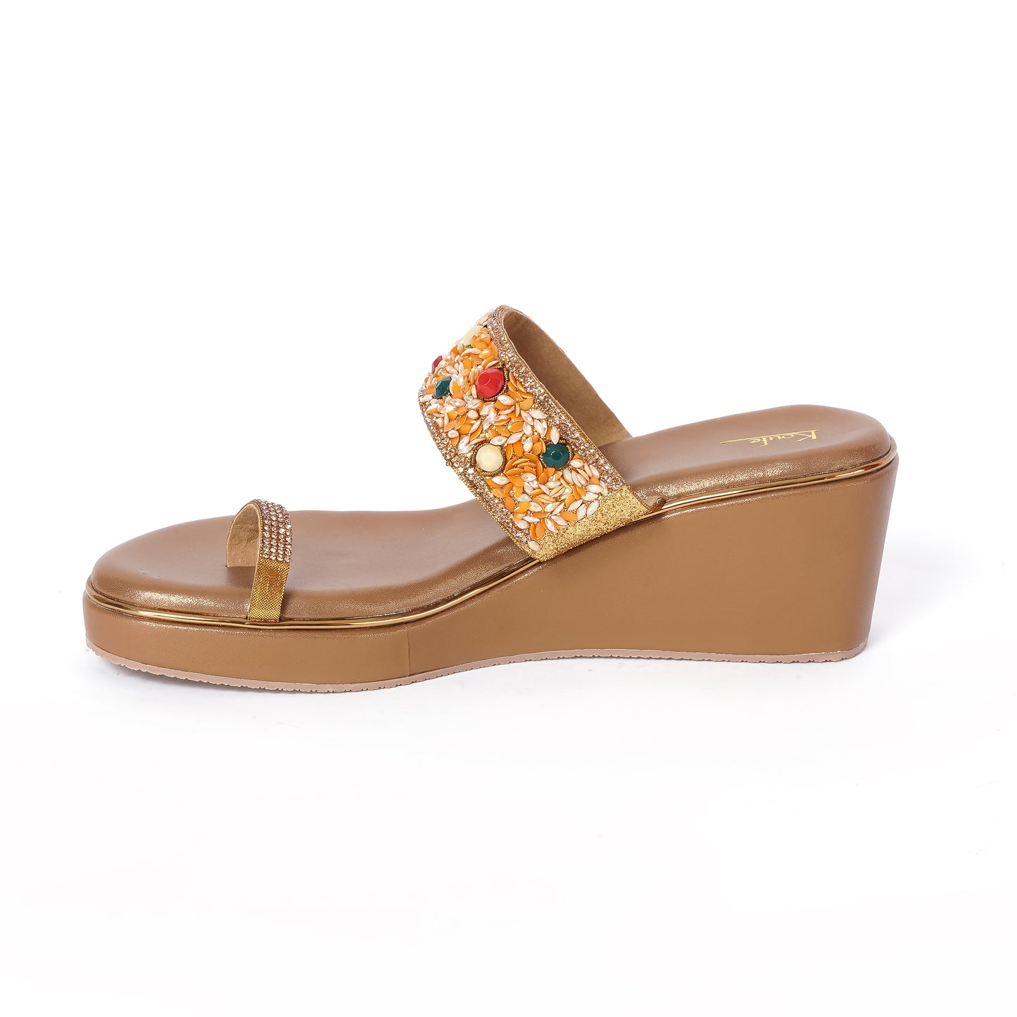 Ethnic WEDGES Slip Ons ANTIQUE