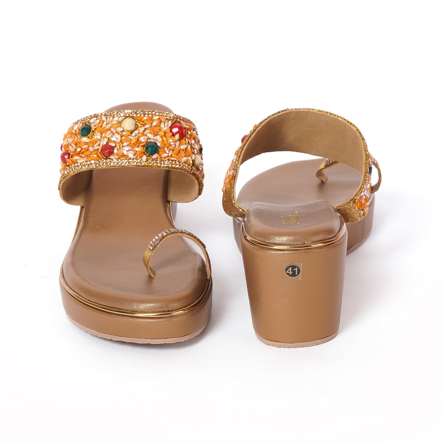 Ethnic WEDGES Slip Ons ANTIQUE