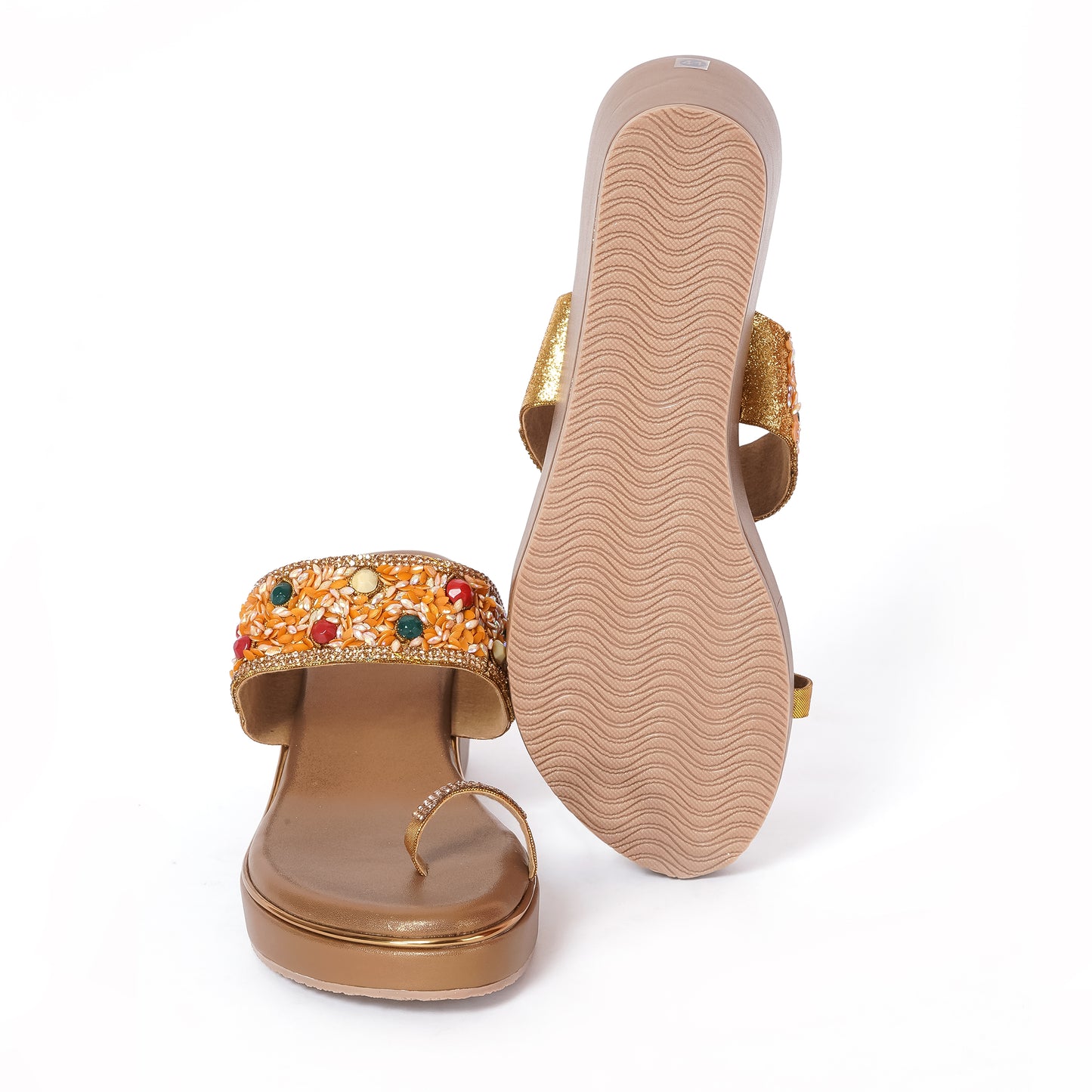 Ethnic WEDGES Slip Ons ANTIQUE