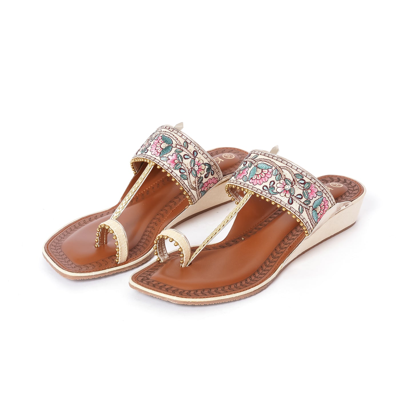 Ethnic Kolhapuris BEIGE