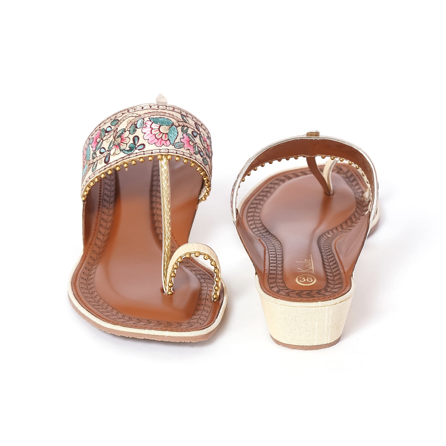 Ethnic Kolhapuris BEIGE