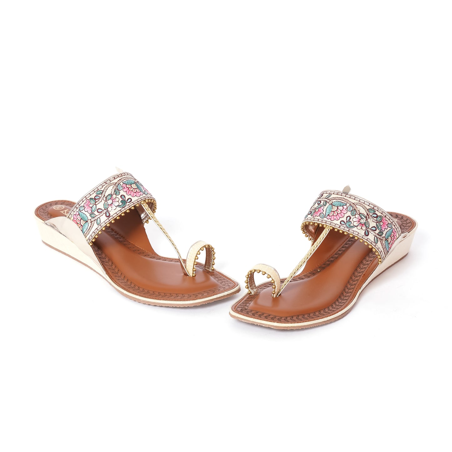 Ethnic Kolhapuris BEIGE