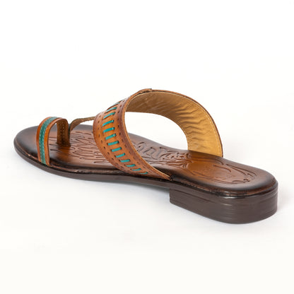  Ethnic  Kolhapuris GREEN