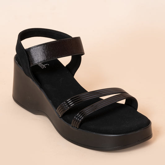 Sandal Platforms Dual Loop - Black