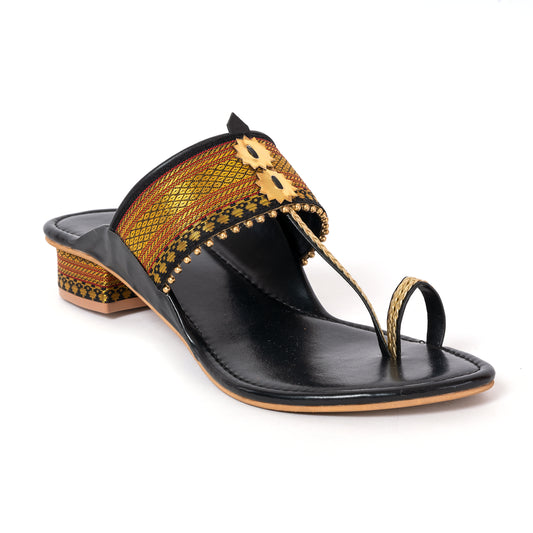 Ethnic  Kolhapuris Black