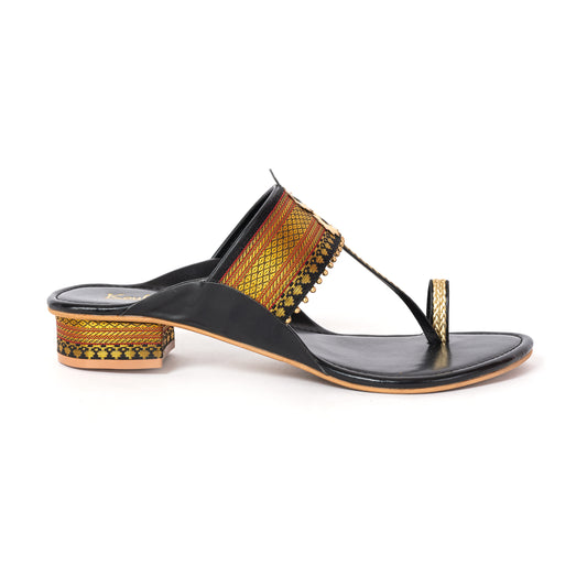 Ethnic  Kolhapuris Black