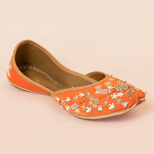 Ethnic  Mojaris ORANGE