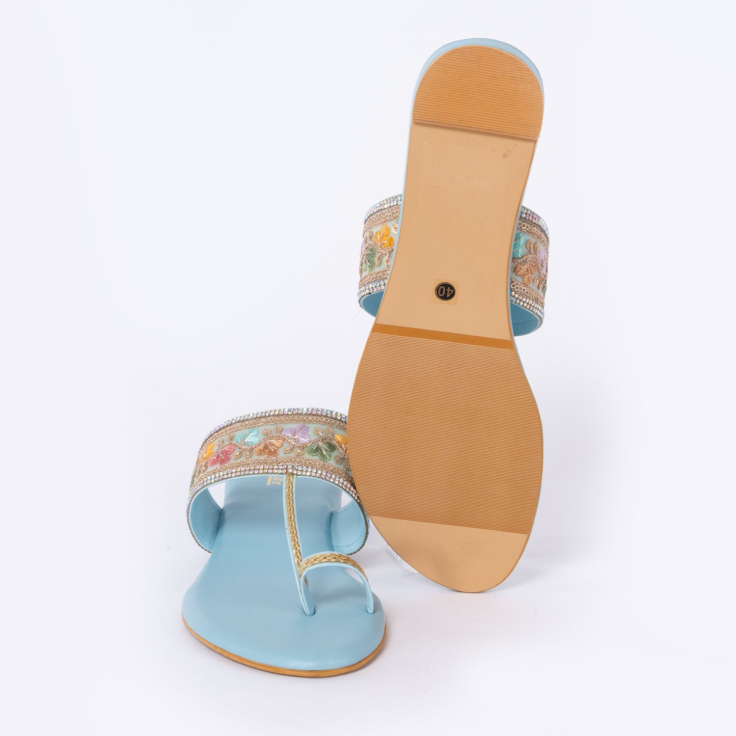Ethnic Kolhapuris Blue
