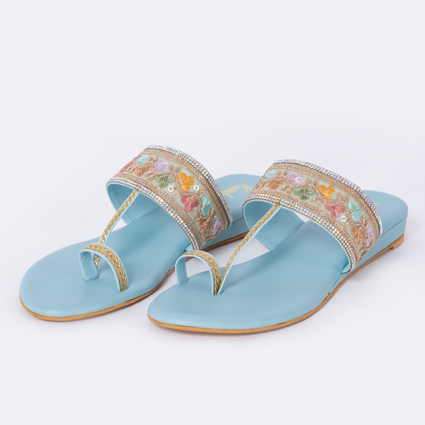 Ethnic Kolhapuris Blue