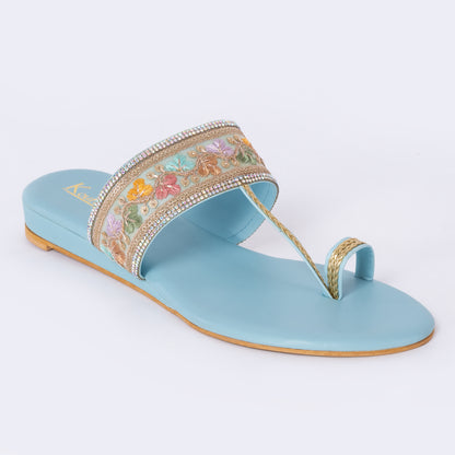 Ethnic Kolhapuris Blue