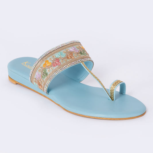 Ethnic Kolhapuris Blue