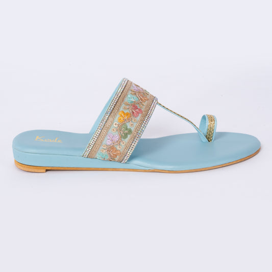 Ethnic Kolhapuris Blue