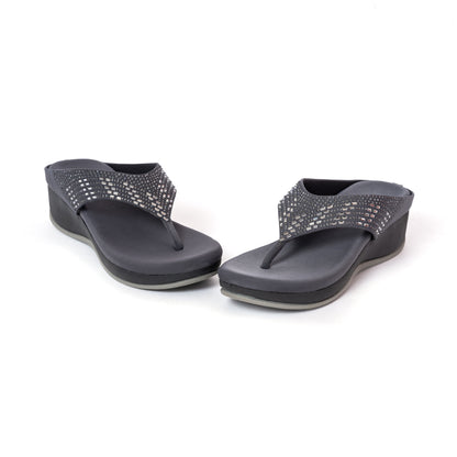 Party WEDGES SILLPERS GREY