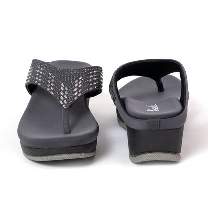 Party WEDGES SILLPERS GREY