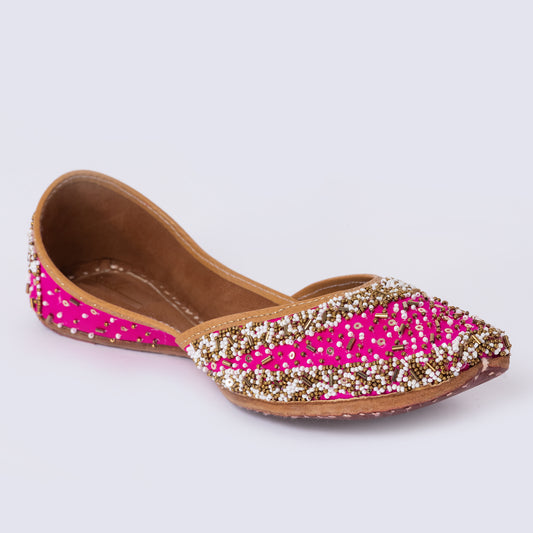 Ethnic Mojaris Pink