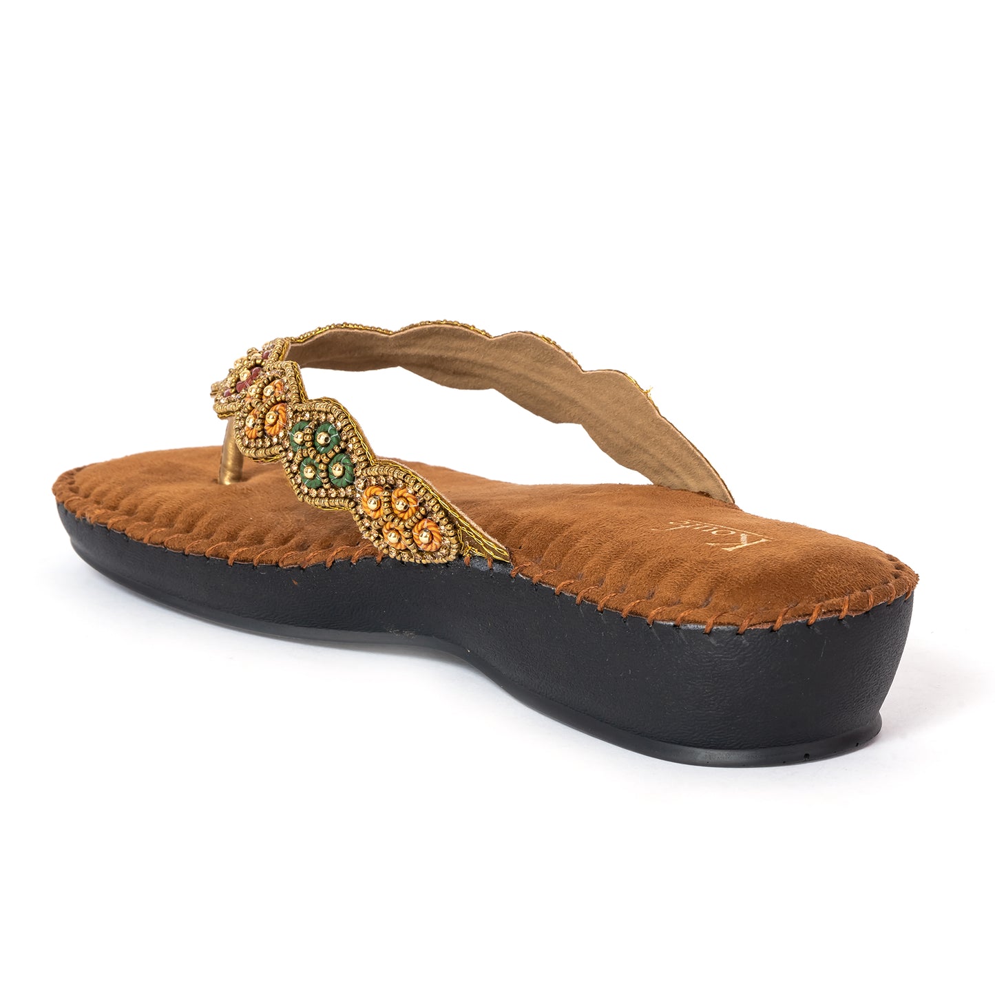 T Shape Flats Comfort-Antique