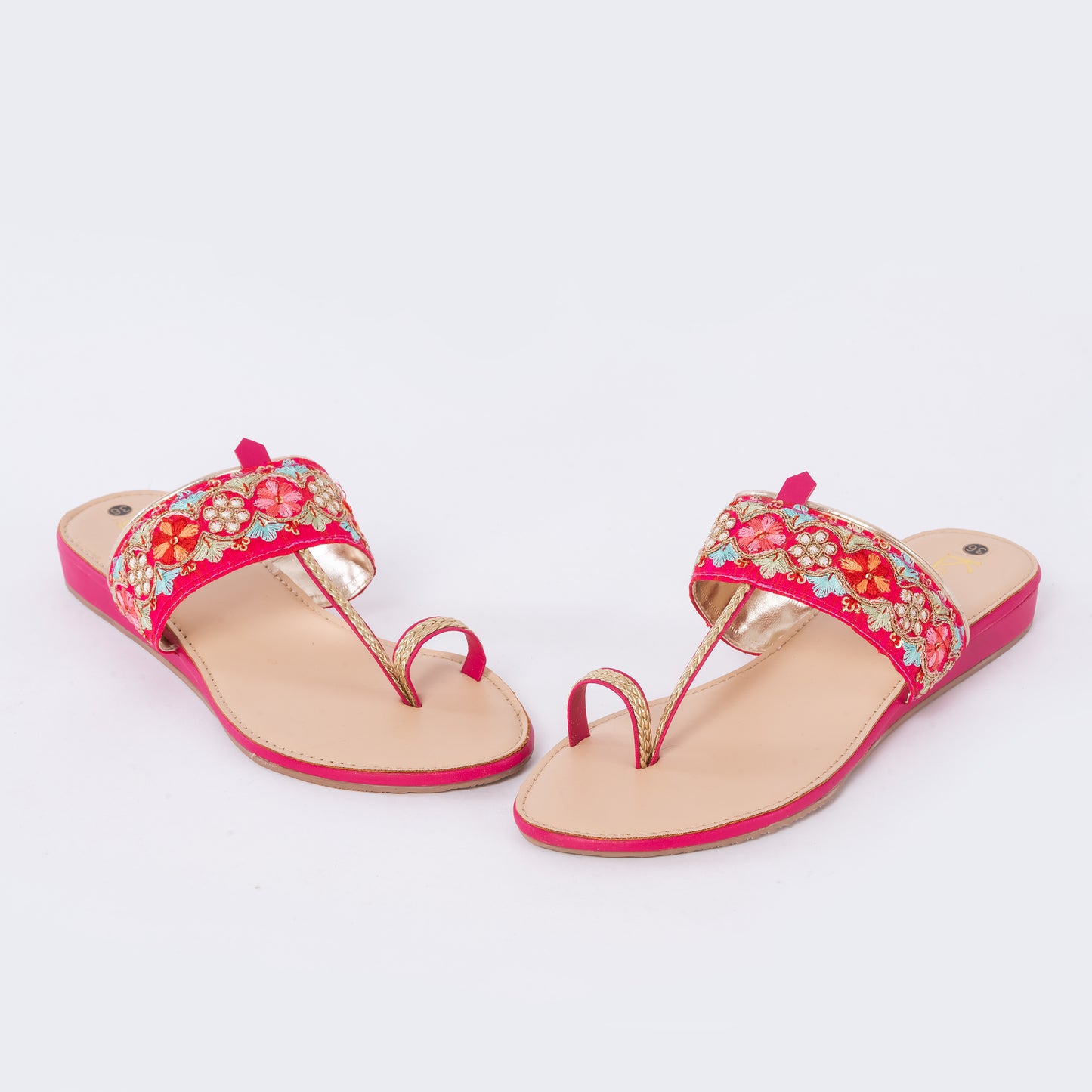 Ethnic Kolhapuris Pink