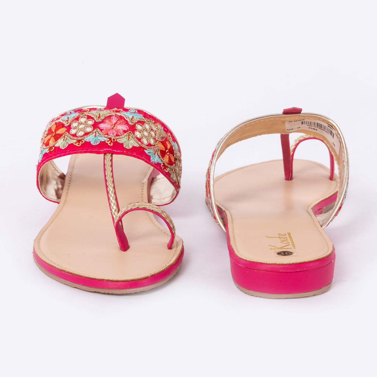 Ethnic Kolhapuris Pink