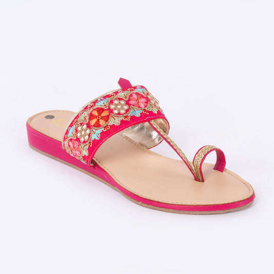 Ethnic Kolhapuris Pink