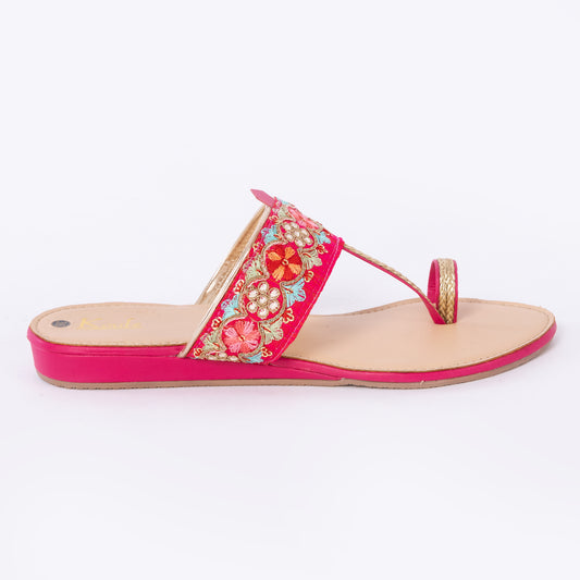 Ethnic Kolhapuris Pink